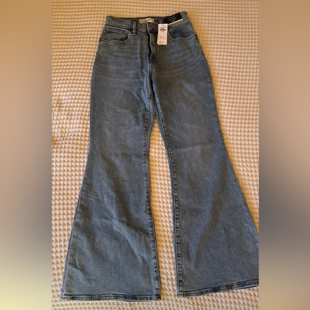 Abercrombie & Fitch Light Blue Wide Leg Jeans